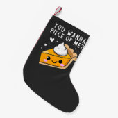 Du willst Erntedank Pie Kleiner Weihnachtsstrumpf (Vorderansicht (hängend))