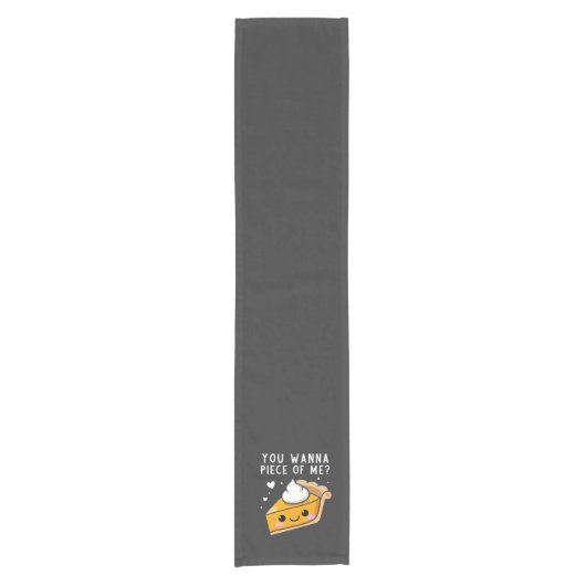 Du willst Erntedank Pie Kurzer Tischläufer (Vorderseite)