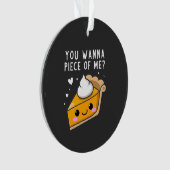 Du willst Erntedank Pie Ornament (Vorderseite)