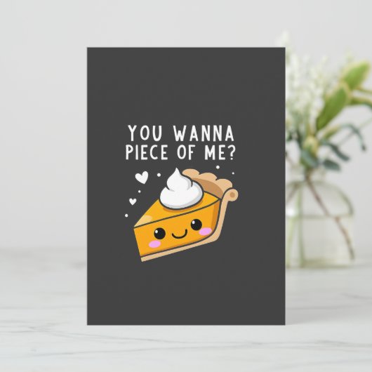 Du willst Erntedank Pie Save The Date (Stehend Vorderseite)