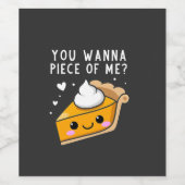 Du willst Erntedank Pie Weinetikett (Einzelnes Label)