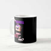 Du willst mich abhauen. Angry cake komischer Carto Kaffeetasse (Vorderseite Links)