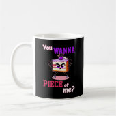 Du willst mich abhauen. Angry cake komischer Carto Kaffeetasse (Links)