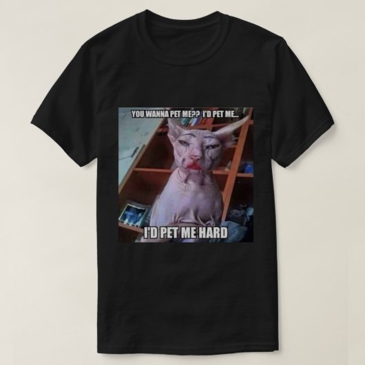 Du willst mich streicheln T-Shirt (Design vorne)