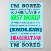 Du willst nicht sagen, dass ich gelangweilt bin poster (Vorne)