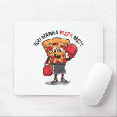 Du willst Pizza von mir Funny Gym Workout Boxing P Mousepad (Mit Mouse)