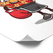 Du willst Pizza von mir Funny Gym Workout Boxing P Poster (Ecke)