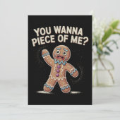 Du willst Stück von mir Lebkuchen Weihnachten Weih (Stehend Vorderseite)