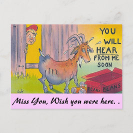 Du wirst bald von mir hören! postkarte