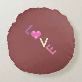 Du wirst das Hübsch Liebe haben Rundes Kissen
