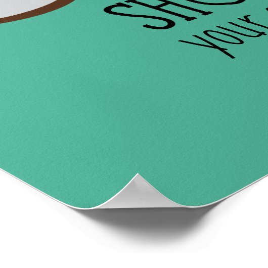 Du wirst dein Auge ausschmeißen! Poster (Ecke)