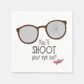 Du wirst dein Auge ausschmeißen! Serviette (Vorderseite)