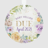 Du wirst ein großelterner Schwangerschaftsbericht Ornament (Rückseite)