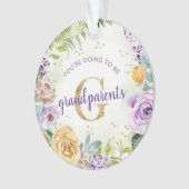 Du wirst ein großelterner Schwangerschaftsbericht Ornament (Vorderseite)