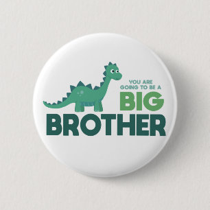 Du wirst ein großer Bruder Dinosaurier sein Button