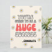 Du wirst ein großer Erfolg werden Karte (Stehend Vorderseite)