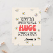 Du wirst ein großer Erfolg werden Karte (Vorderseite/Rückseite Beispiel)