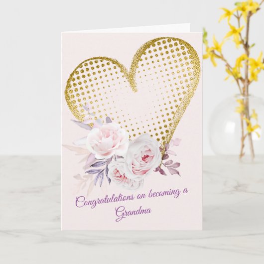 Du wirst ein Oma sein Karte (Gelbe Blume)