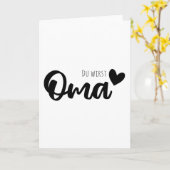 Du wirst ein Oma sein Karte (Gelbe Blume)