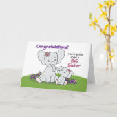 Du wirst eine große Schwester-Grußkarte sein Karte (Gelbe Blume)