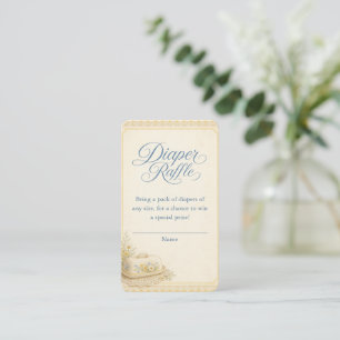 Du wirst es glauben Baby Shower Windel-Raffle Begleitkarte