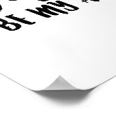 Du wirst für immer mein immer - weißes Poster sein (Ecke)