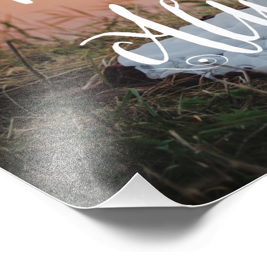 Du wirst für immer meine immer gewohnte Hochzeit s Fotodruck (Ecke)