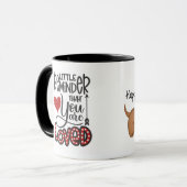 Du wirst geliebt... Ein Valentin vom Hund. Tasse (Vorderseite Links)
