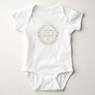 Du wirst geliebt, Geschenk für Neugeborene Baby Strampler