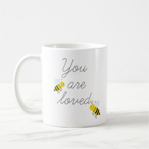 Du wirst geliebt Honigbienen Kaffeetasse
