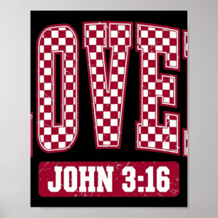 Du wirst geliebt Johannes 3_16 Denn Gott hat die W Poster