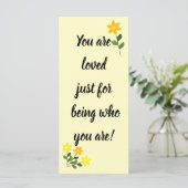 Du wirst geliebt, nur weil du selbst gelb bist (Stehend Vorderseite)