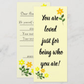 Du wirst geliebt, nur weil du selbst gelb bist (Vorne/Hinten)