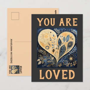 Du wirst geliebt Postkarte