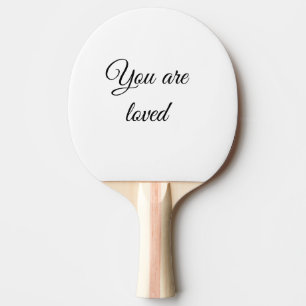 Du wirst geliebt Sonnnenmotivationszitat achtsam g Tischtennis Schläger