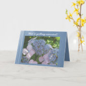 Du wirst heiraten! Hydrangea Herzlichen Glückwunsc Karte (Gelbe Blume)