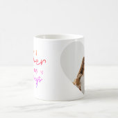 "Du wirst immer mein ewiges" Herzform Foto Kaffeetasse (Mittel)