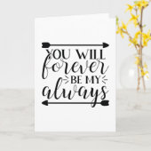 Du wirst immer mein immer sein karte (Gelbe Blume)