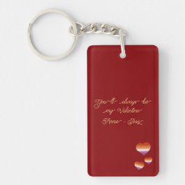 Du wirst immer mein Valentinstag Lesbische Herzen  Schlüsselanhänger