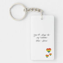 Du wirst immer mein Valentinstag LGBT-Herzen-Flagg