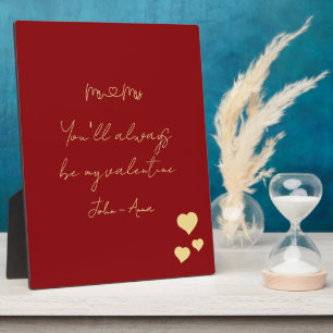 Du wirst immer mein Valentinstag sein Herr und Fra Fotoplatte