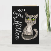 Du wirst Kitten Pub sein Karte (Vorderseite)