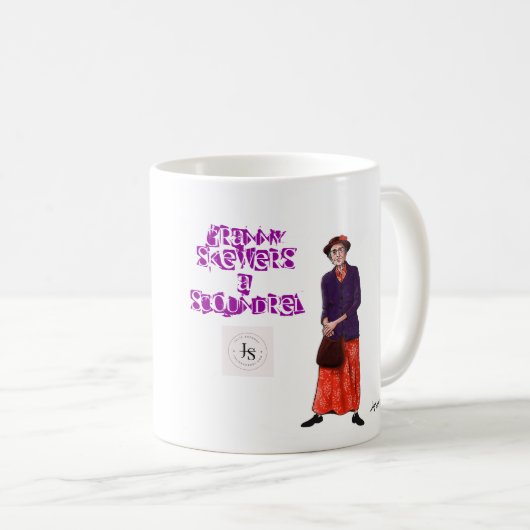 Du wirst mein Ziel erreichen! Granny, Fuchsia, MN  Kaffeetasse (VorderseiteRechts)
