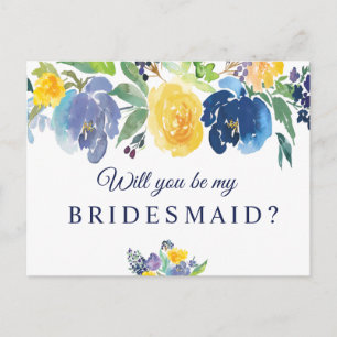 Du wirst meine Bridesmaid-Karte sein Einladungspostkarte