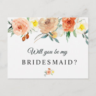 Du wirst meine Bridesmaid-Karte sein Einladungspostkarte