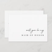 Du wirst meine Trauzeugin sein Einladung (Vorne/Hinten)