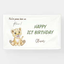 Du wirst mich am 1. Geburtstag rauschen hören Banner