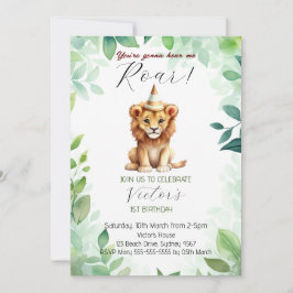 Du wirst mich am 1. Geburtstag rauschen hören Einladung