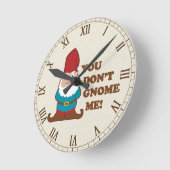 Du wirst mich nicht Niedlich Runde Wanduhr (Winkel)