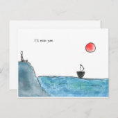 Du wirst mir fehlen postkarte (Vorne/Hinten)